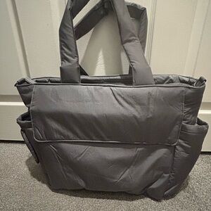 Calpak Padded Gray Tote Bag